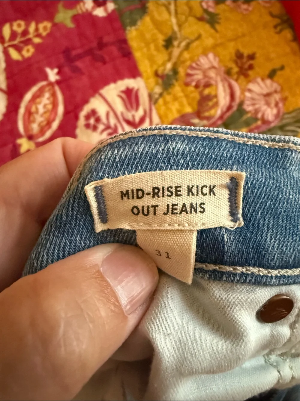 Madewell Light Blue Flare Crop Jeans